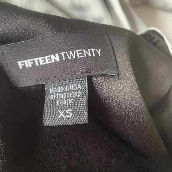 Revolve Fifteen Twenty Faded Marble Drape Side Angle Blouse Asymmetric XS NWT - Picture 4 of 15